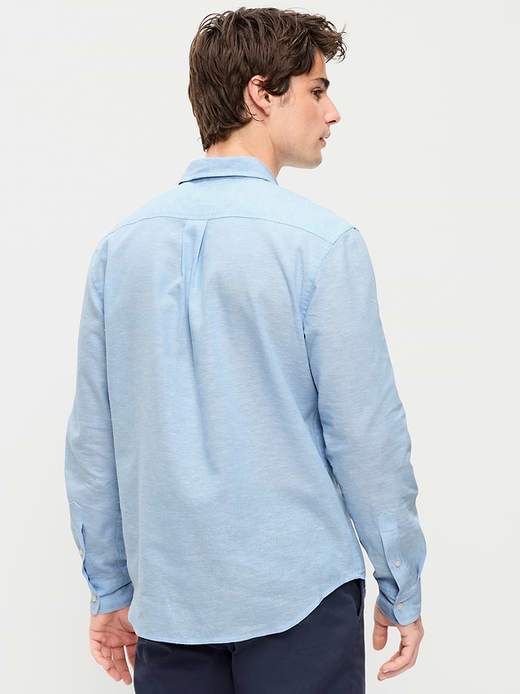 Classic Fit Linen-Blend Shirt
