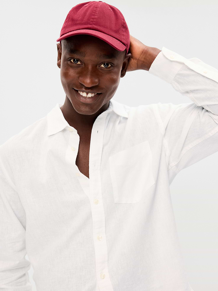 Image number 3 showing, Classic Fit Linen-Blend Shirt