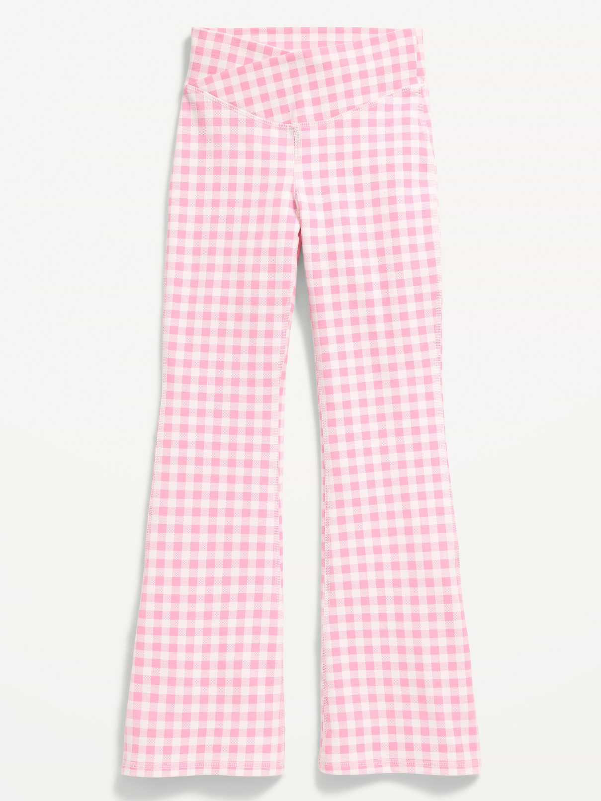 Image number 4 showing, High-Waisted PowerChill Crossover Flared Leggings for Girls