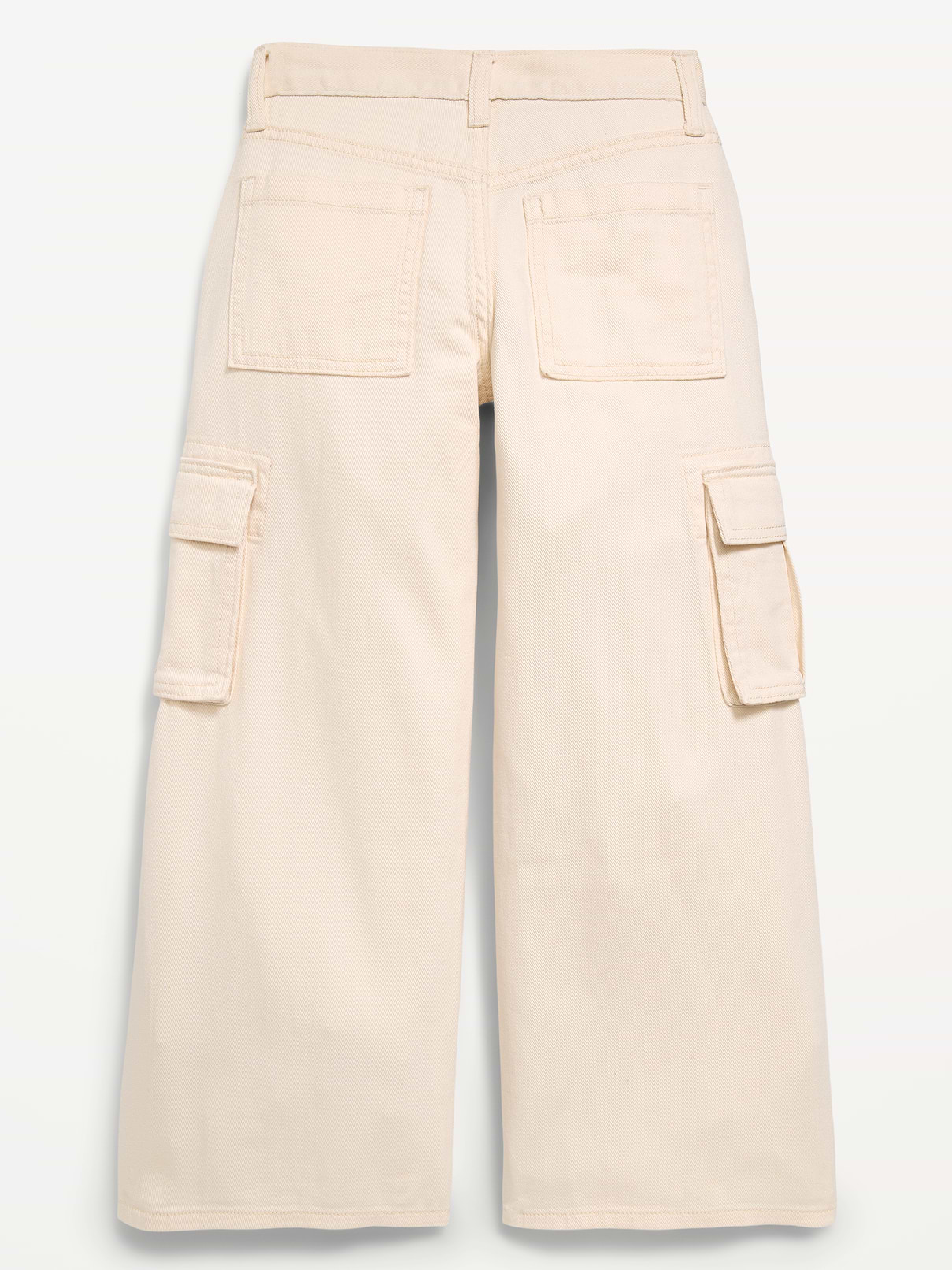 Image number 2 showing, Super Baggy Wide-Leg Cargo Twill Pants for Girls