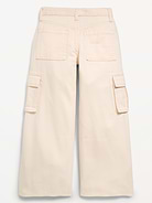 Image number 2 showing, Super Baggy Wide-Leg Cargo Twill Pants for Girls