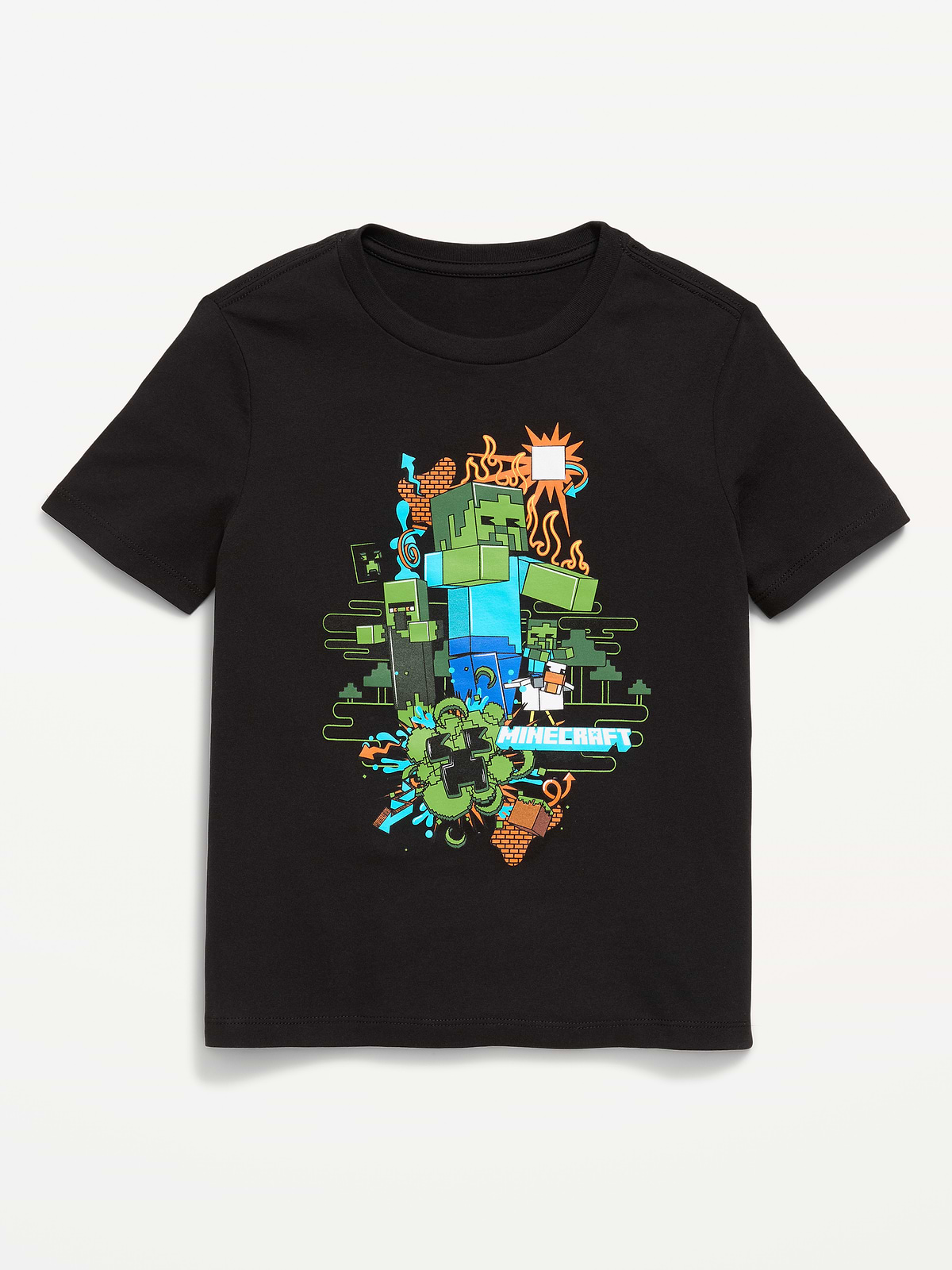 Minecraft™ Gender-Neutral Graphic T-Shirt for Kids