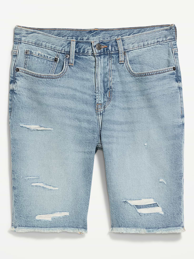 Image number 5 showing, Slim Built-In Flex Jean Shorts-- 9-inch inseam