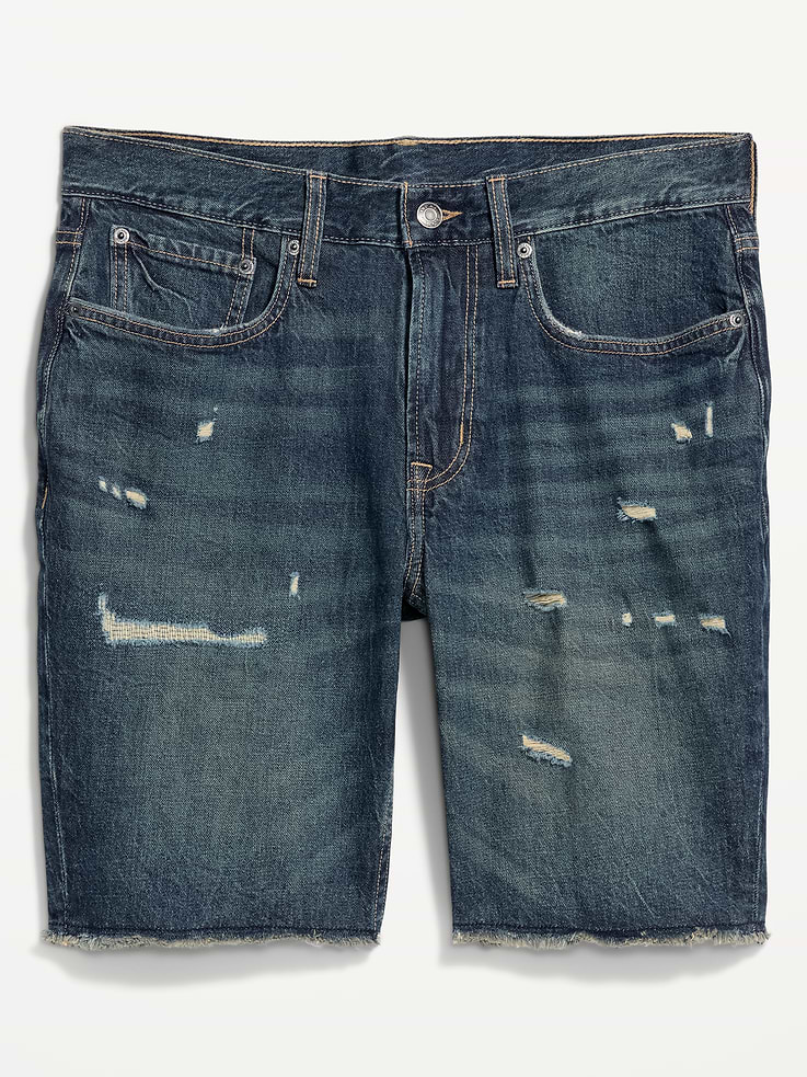 Image number 5 showing, Slim Built-In Flex Jean Shorts-- 9-inch inseam