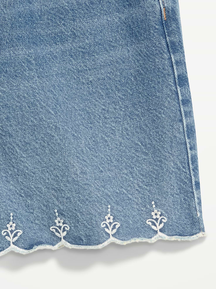 Image number 9 showing, High-Waisted Baggy Jean Shorts -- 5-inch inseam