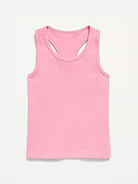Image number 3 showing, Fitted Seamless Ribbed Racerback Performance Top for Girls