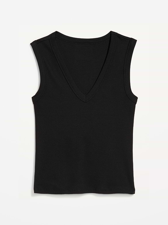 Snug Crop V-Neck Tank Top