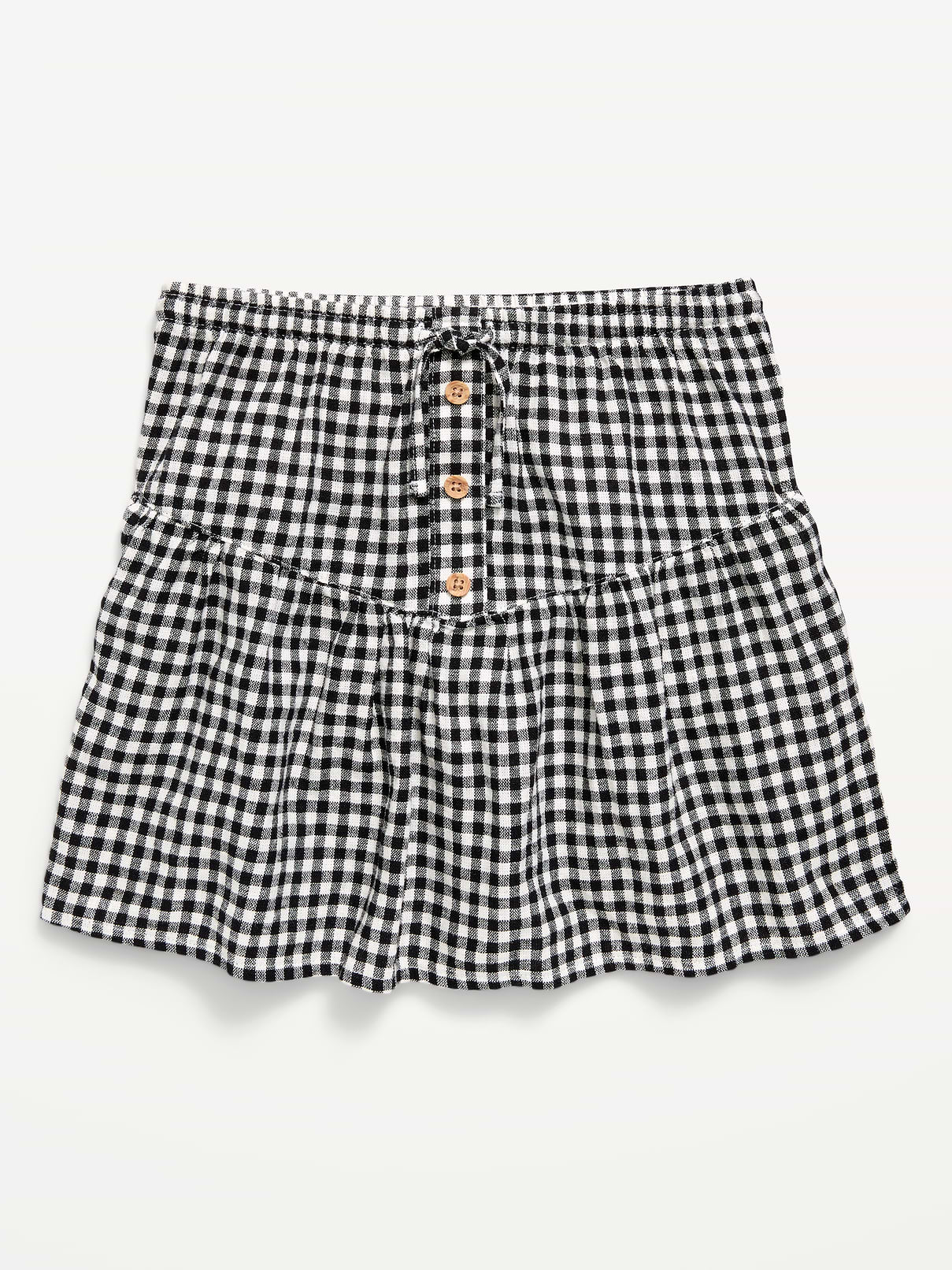 Image number 4 showing, Linen-Blend Buttoned Skirt for Girls