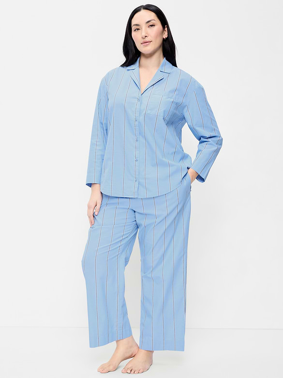 Poplin Pajama Pant Set