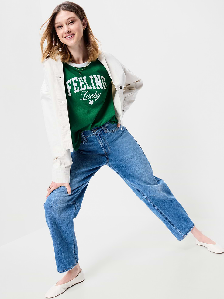 Image number 3 showing, EveryWear Crew-Neck Graphic Ringer T-Shirt