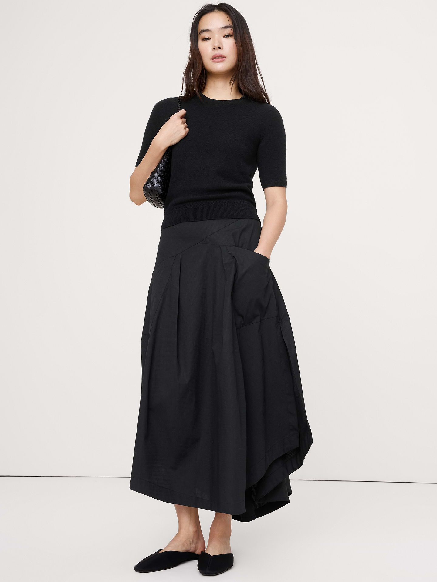 Image number 1 showing, Lightweight Cashmere Short-Sleeve Sweater