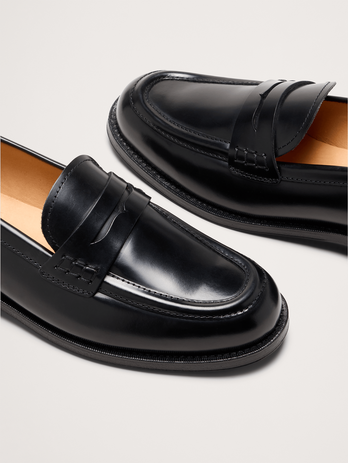 Image 6 of 6, Italian Leather Penny Loafer