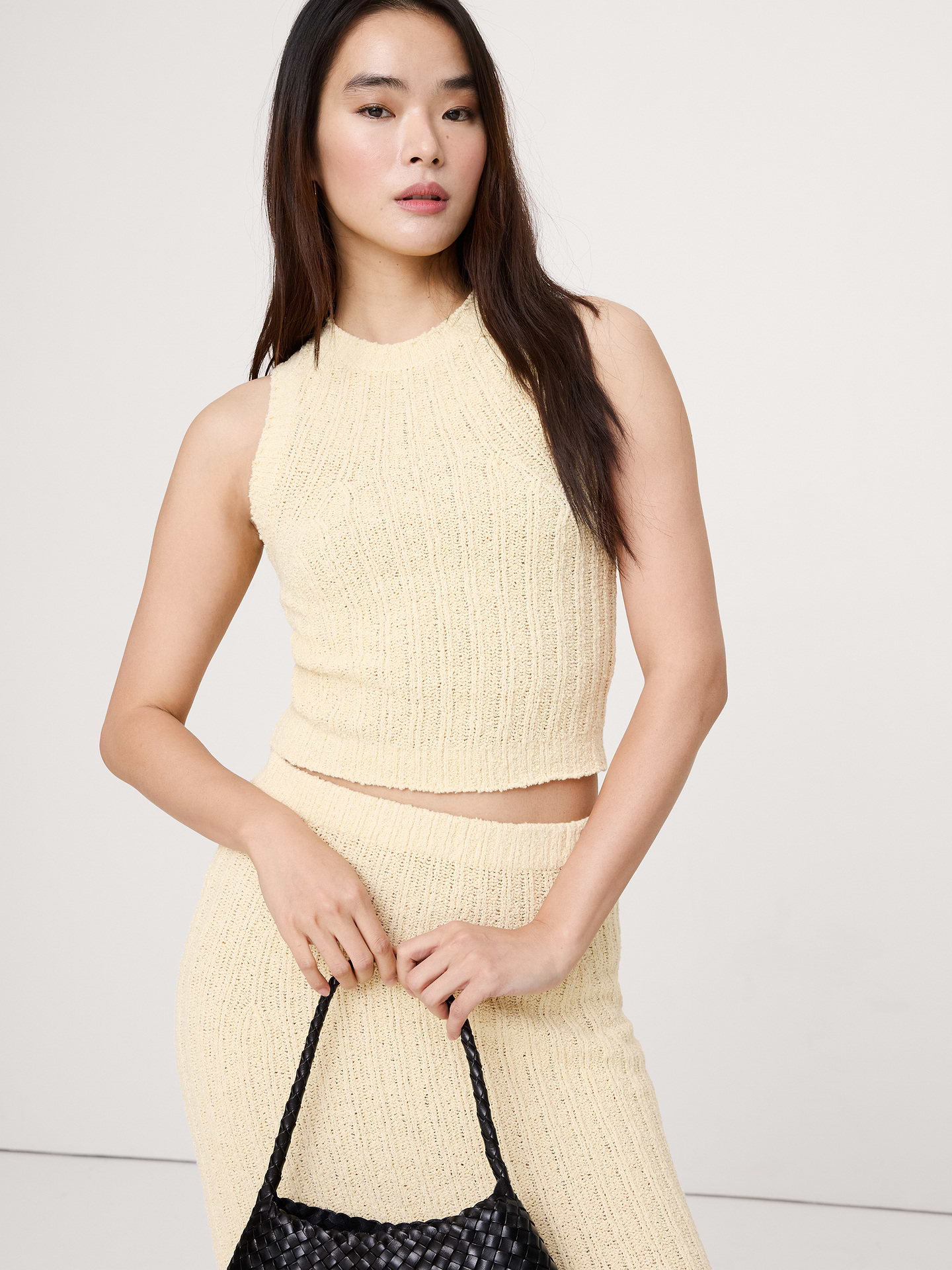 Image number 1 showing, Bouclé Cotton Sweater Tank