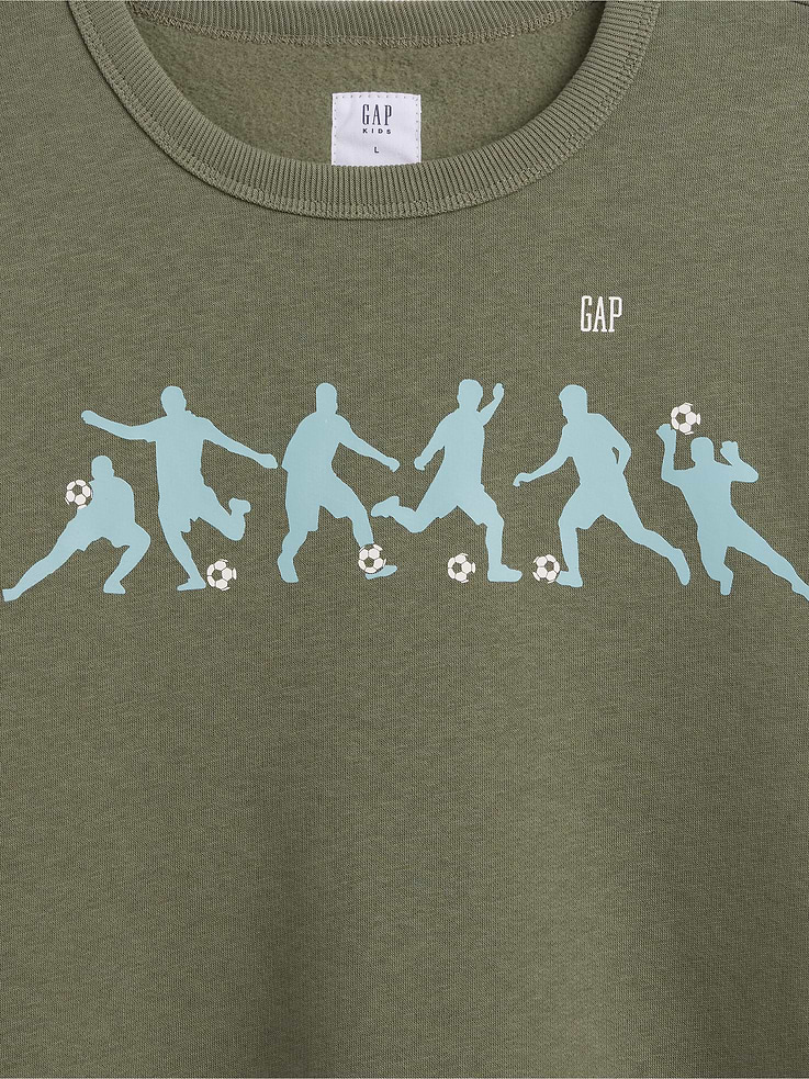 Image number 3 showing, Kids Relaxed Crewneck Graphic Sweatshirt