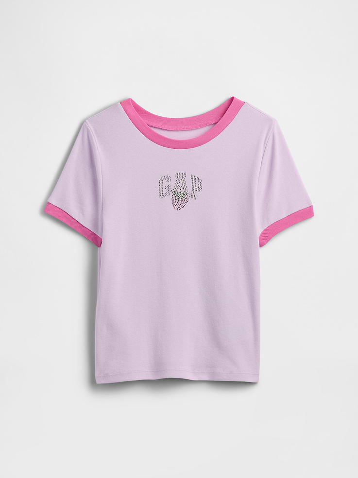 Image 1 of 3, Soft jersey knit., Short sleeves., Crewneck., Graphic at front., This product was made in a factory that invests in gender equity and women’s empowerment through RISE. Learn more at, Product #1173218