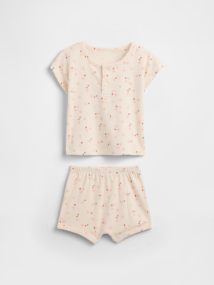 Image number 1 showing, Baby Two-Piece Graphic Outfit Set