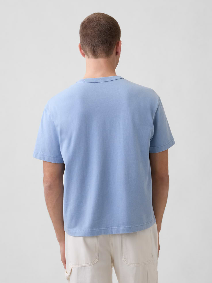 L'image numéro 3 présente T-shirt court en tissu épais pour Adulte