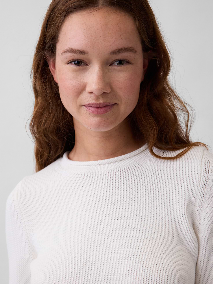 Image number 4 showing, 100% Cotton Rollneck Sweater
