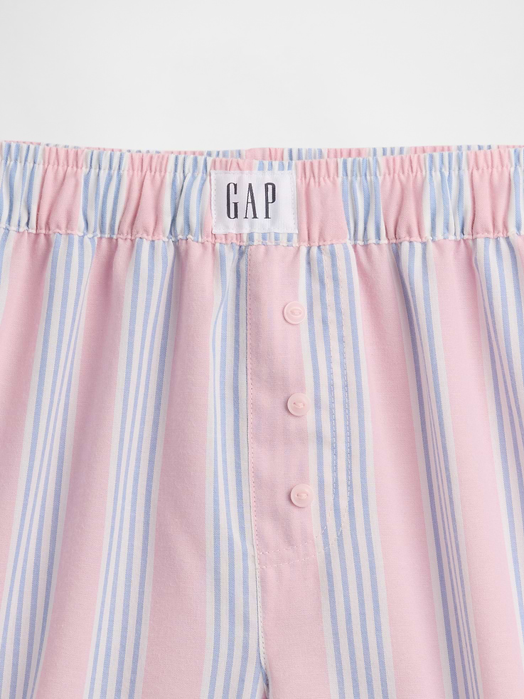 Image number 4 showing, Kids Recycled Poplin PJ Boxer Shorts