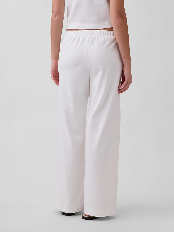 Image number 4 showing, Knit Wide-Leg Pants