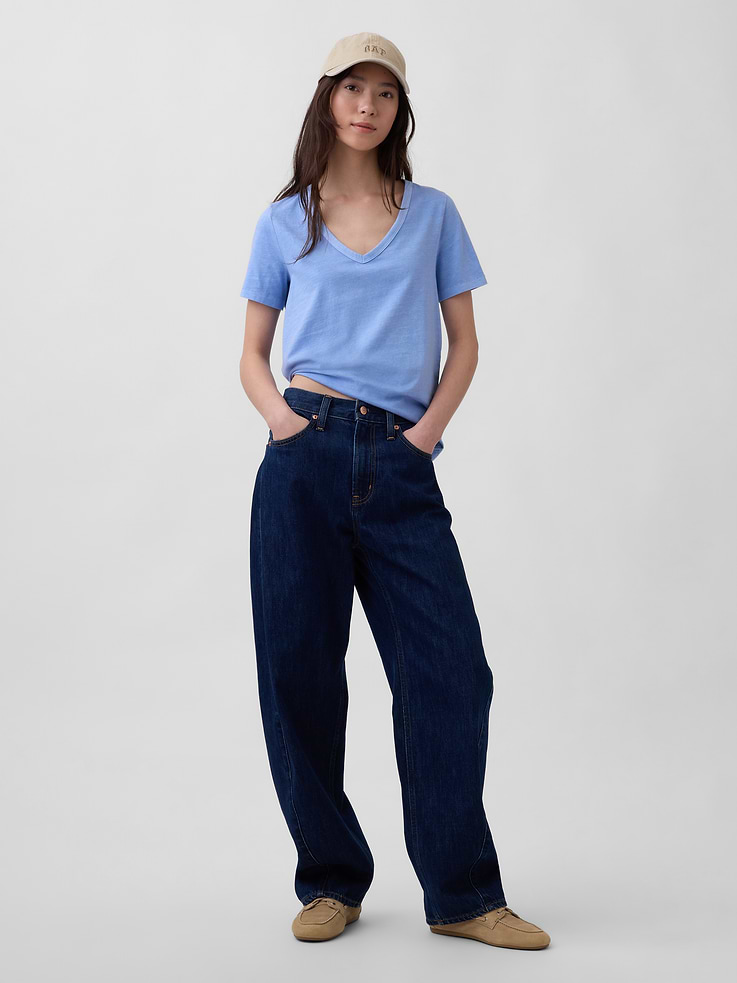 Image number 2 showing, Organic Cotton VintageSoft V-Neck T-Shirt