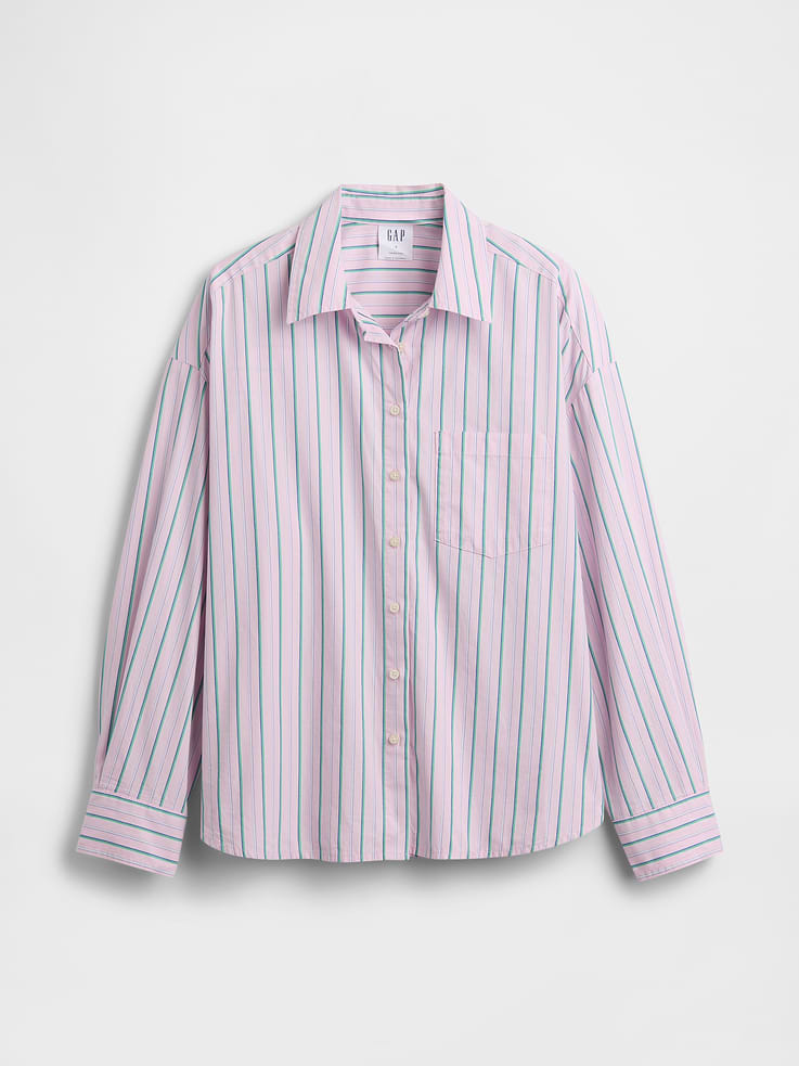 Image 5 of 5, Oversized Shirt in Poplin