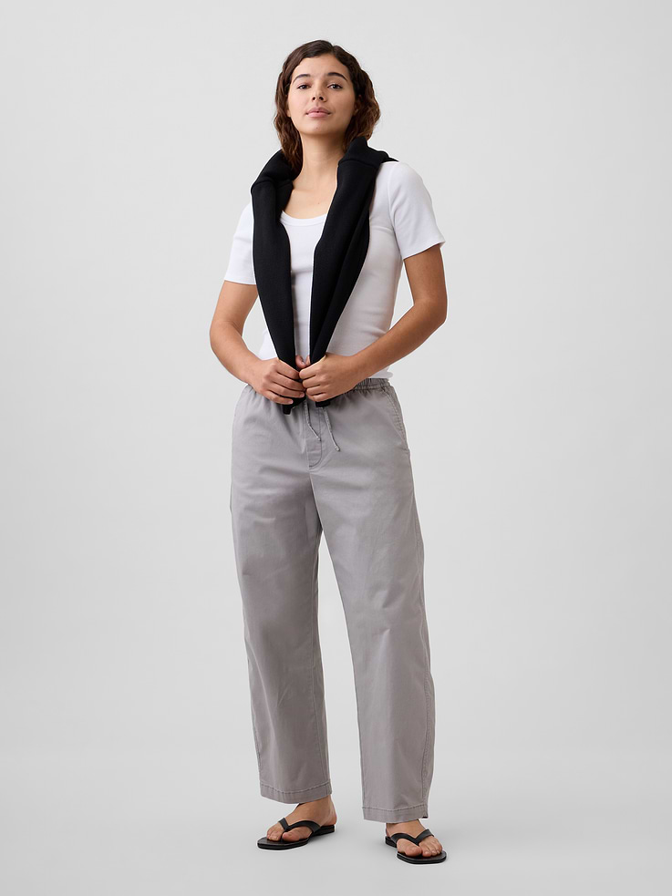 Image number 1 showing, Mid Rise Easy Barrel Khakis