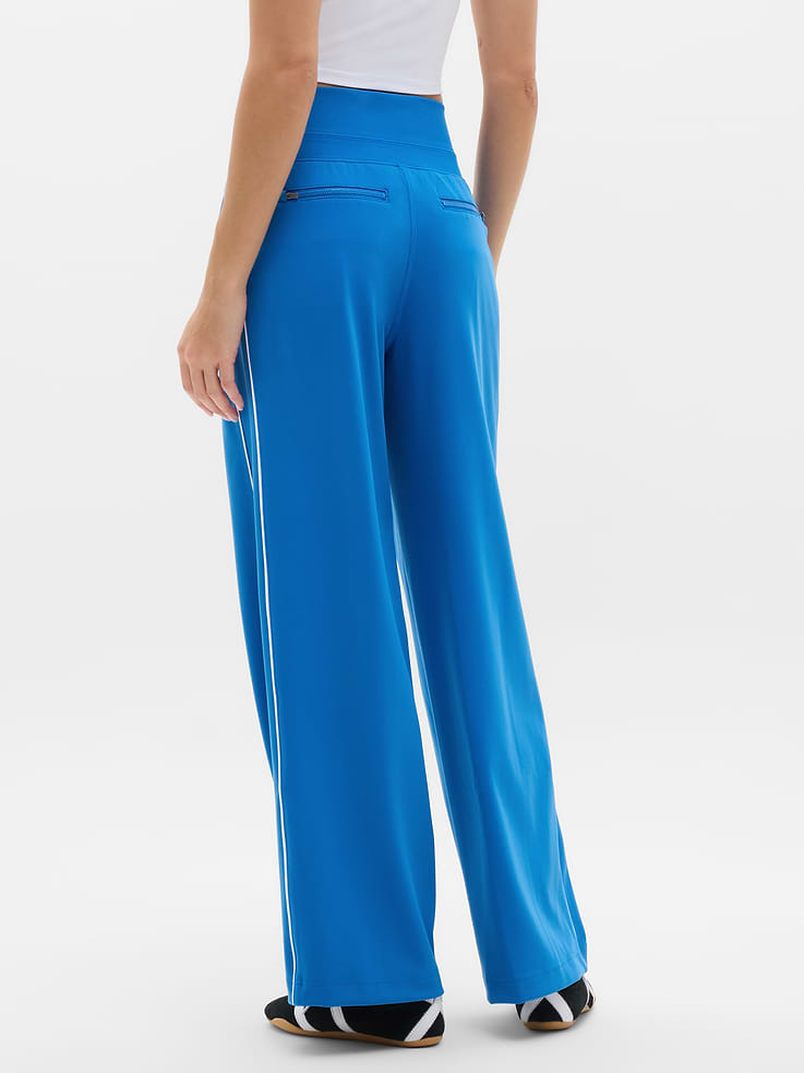 Image number 3 showing, Venice High Rise Track Stripe Wide Leg Pant