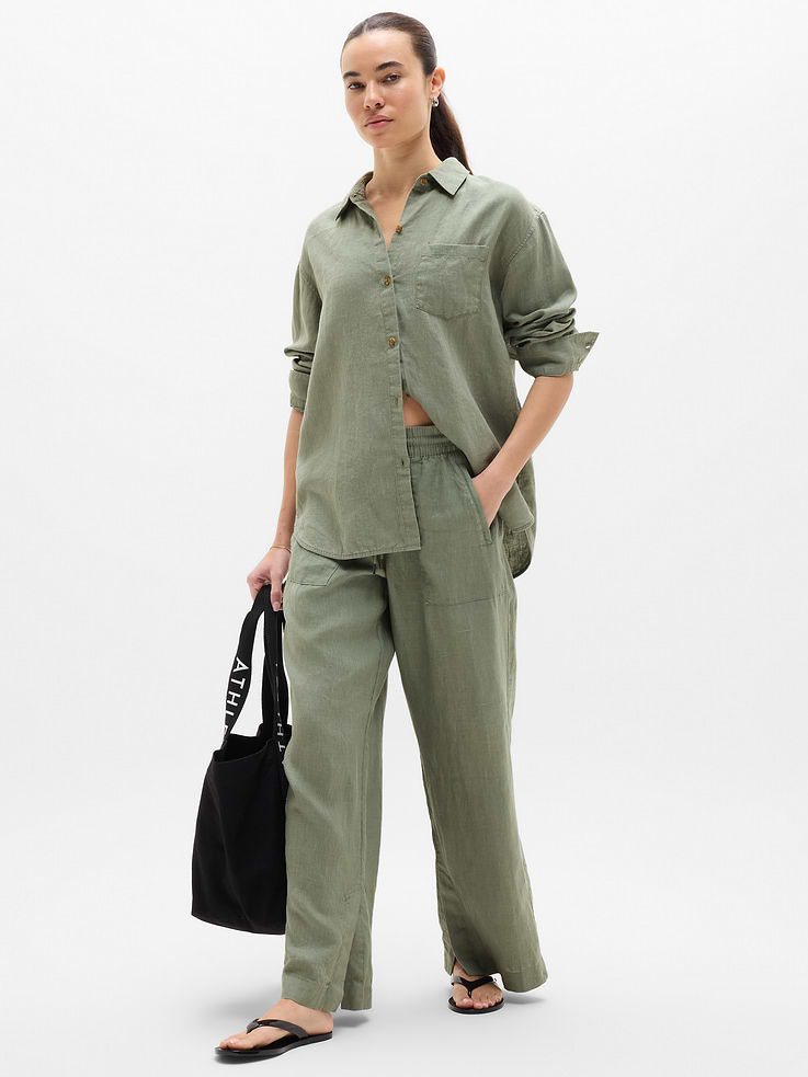 Image number 2 showing, Retreat Linen Top