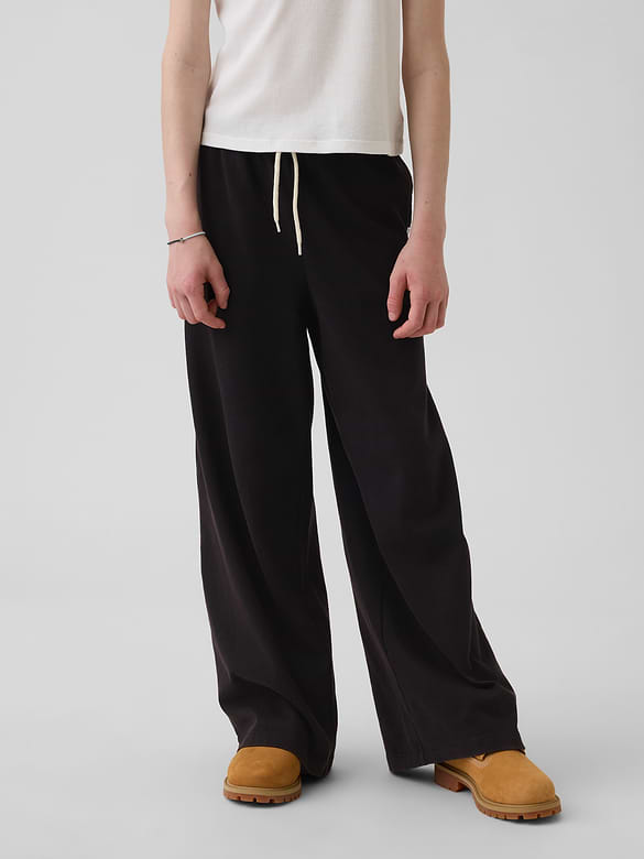 Kids Heavyweight Wide-Leg Pants
