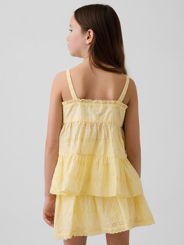 Image 3 of 5, Kids Tiered Eyelet Tank Top