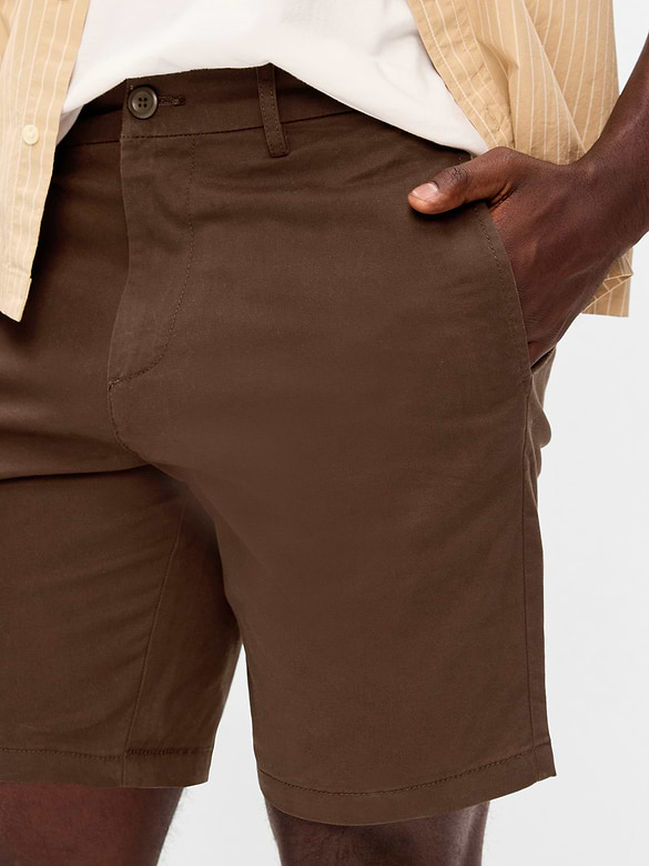 Slim Built-In Flex Rotation Chino Shorts -- 8-inch inseam