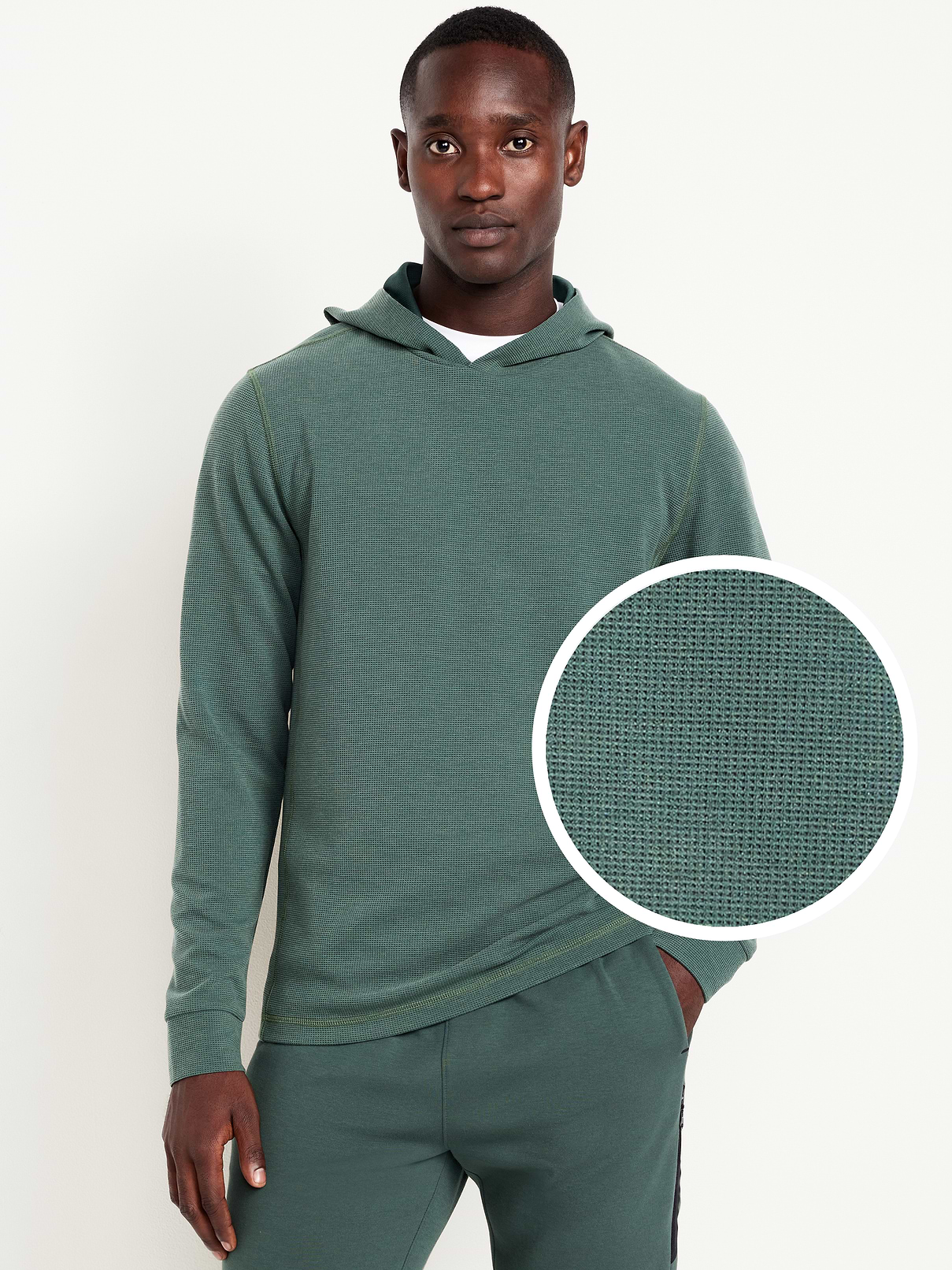 Recharge Knit Waffle Pullover Hoodie