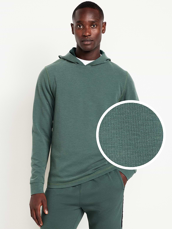 Recharge Knit Waffle Pullover Hoodie
