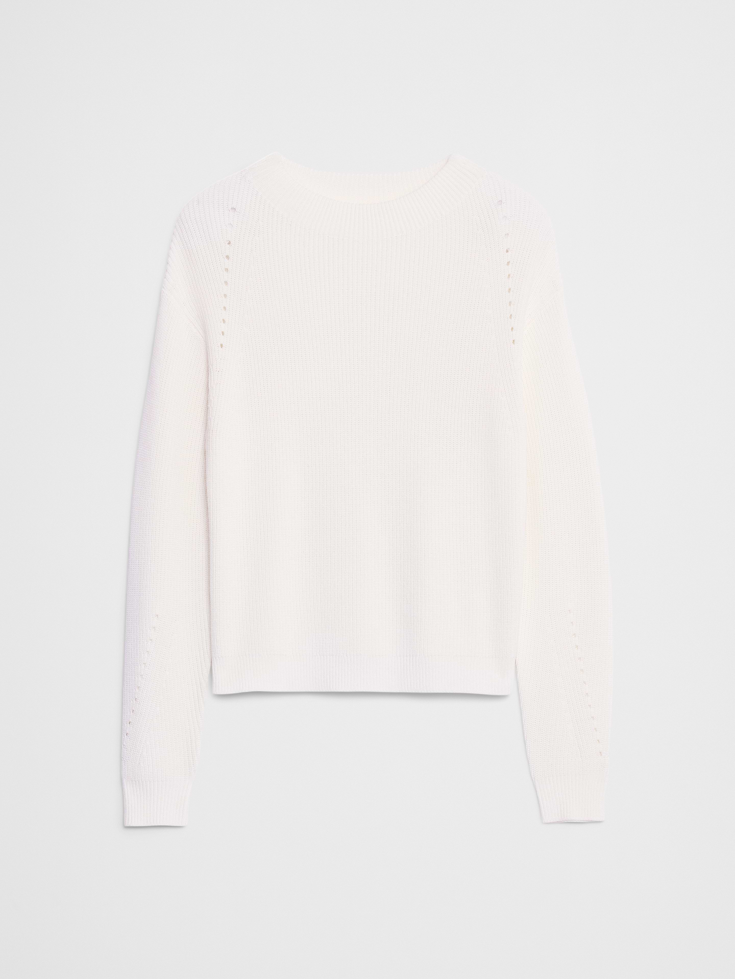 Image number 7 showing, Pointelle Ribbed Pullover Sweater