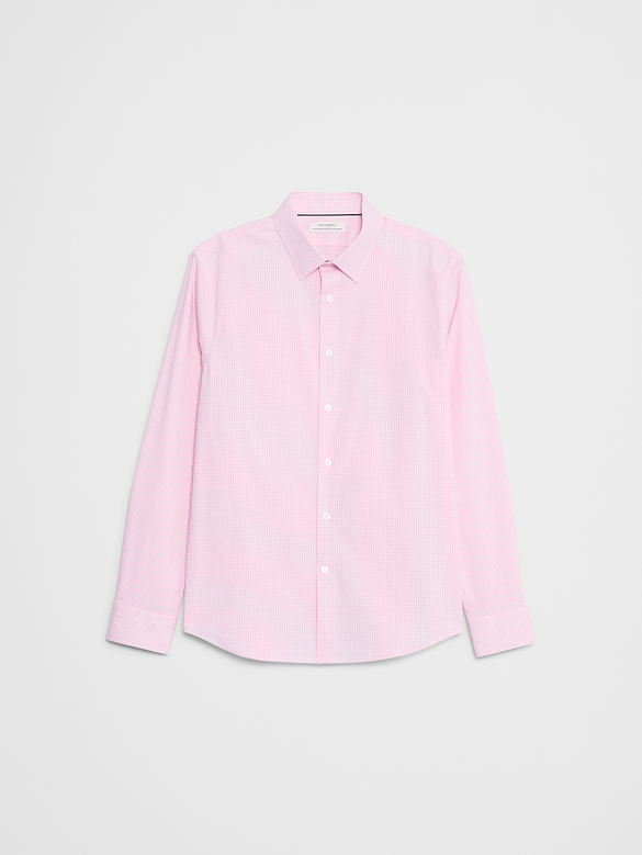 Slim-Fit Untucked Dress Shirt