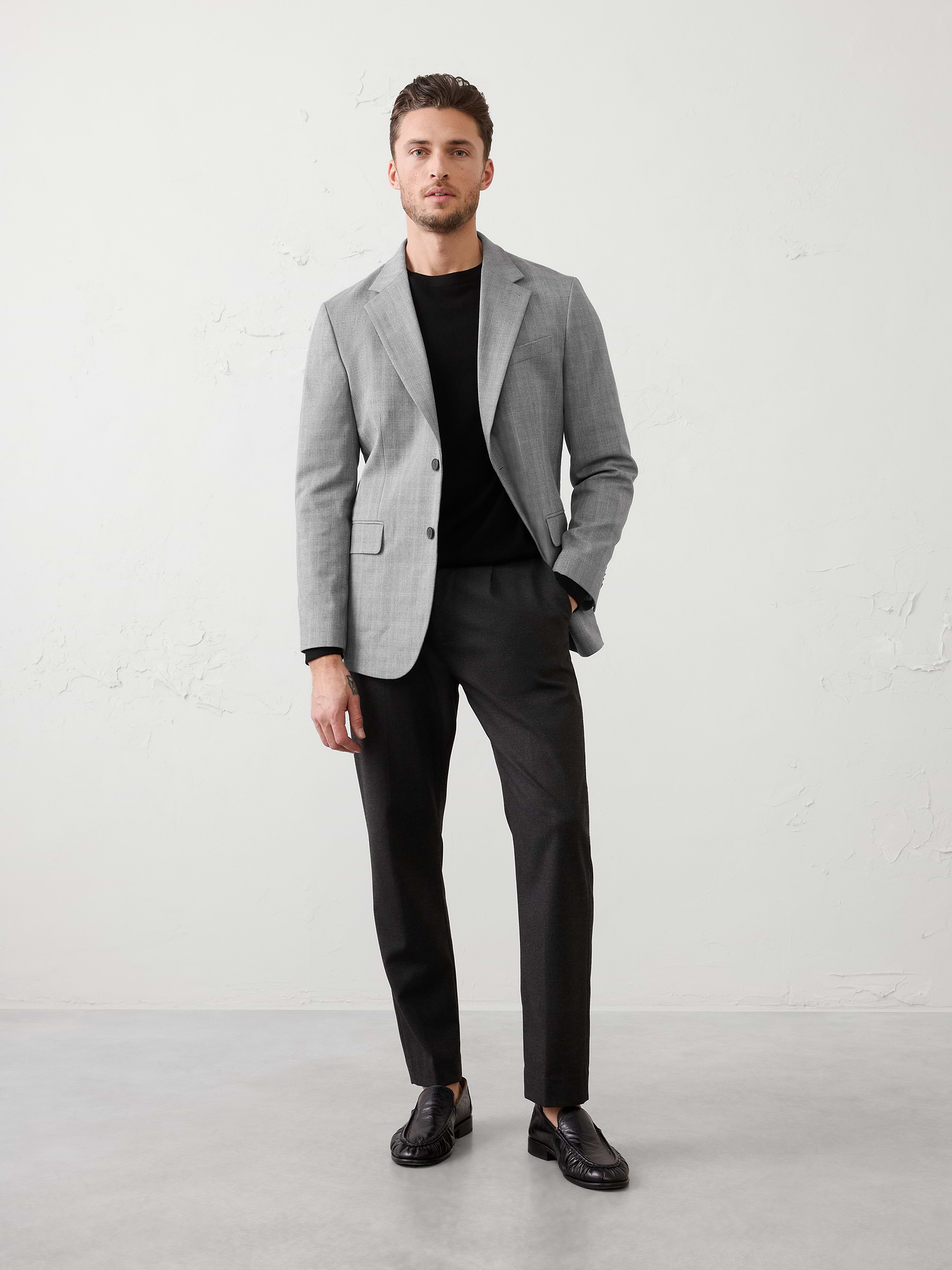 Image number 1 showing, Tailored-Fit Plaid Jacket