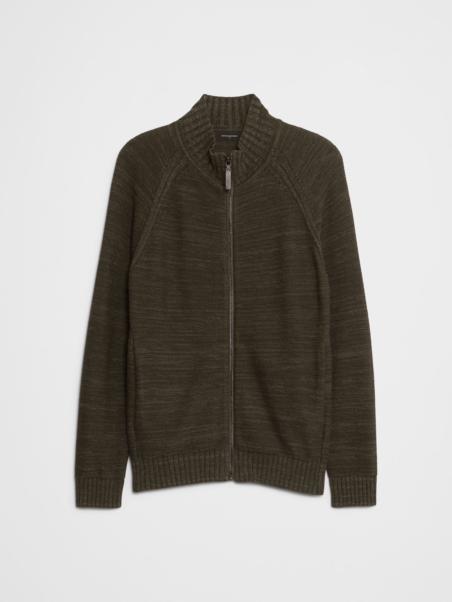 Image 4 of 4, Mock-Neck Zippered Sweater