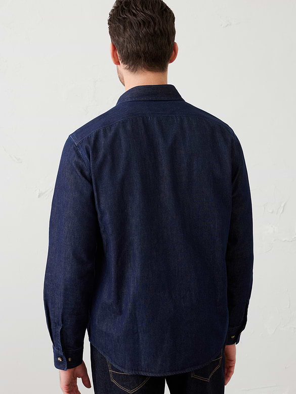Standard-Fit Vintage Denim Shirt