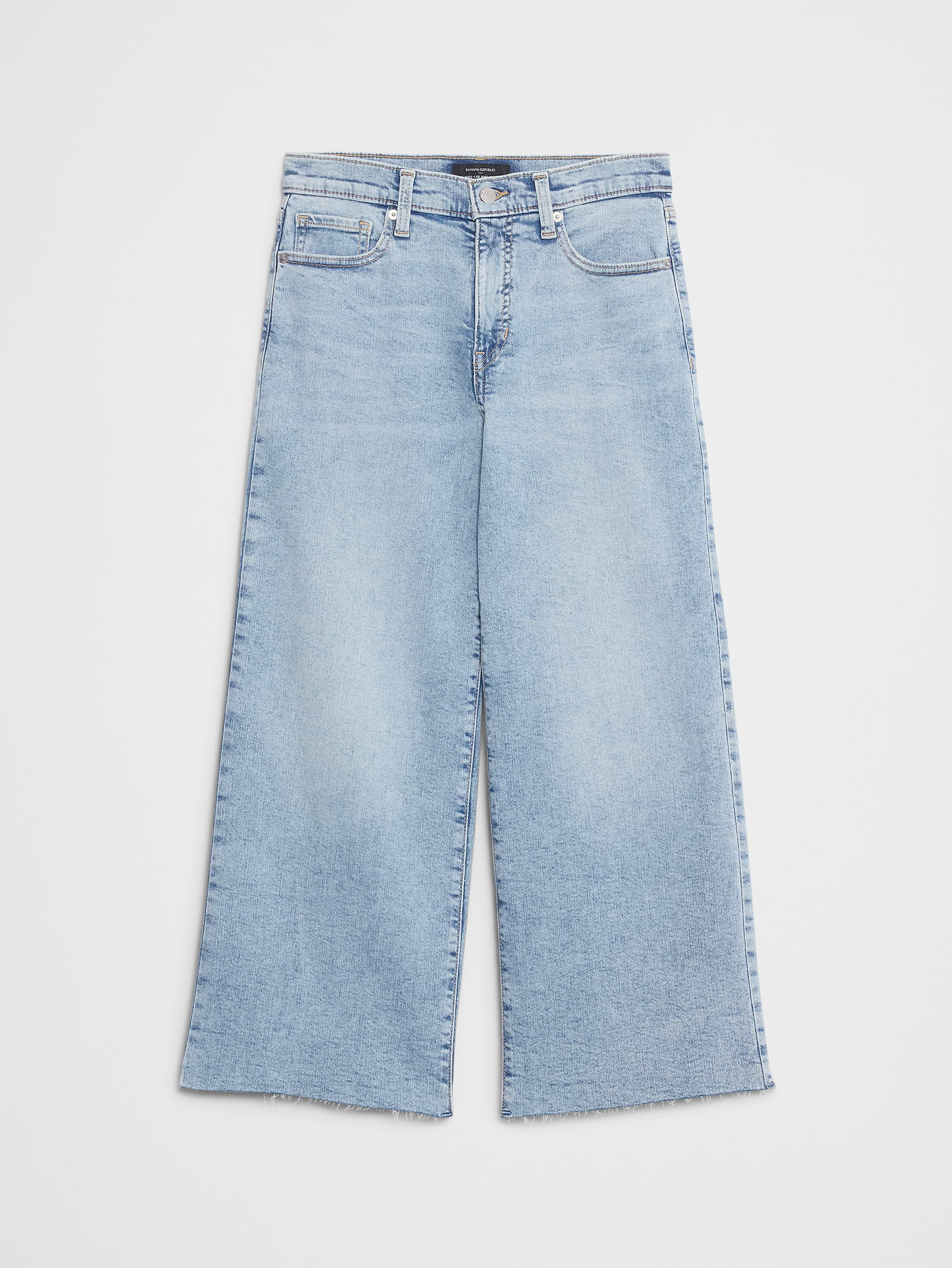 Image number 6 showing, Wide-Leg High-Rise Cropped Jean