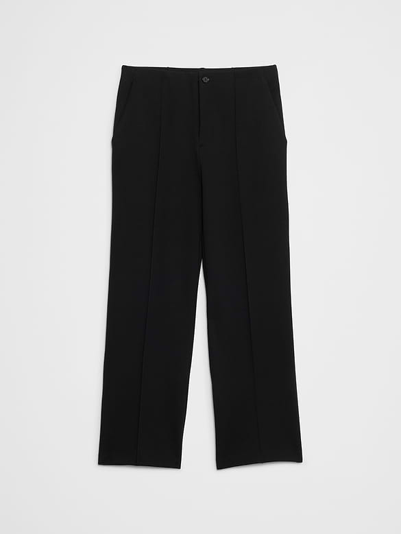 Straight High-Rise Ponte Pant