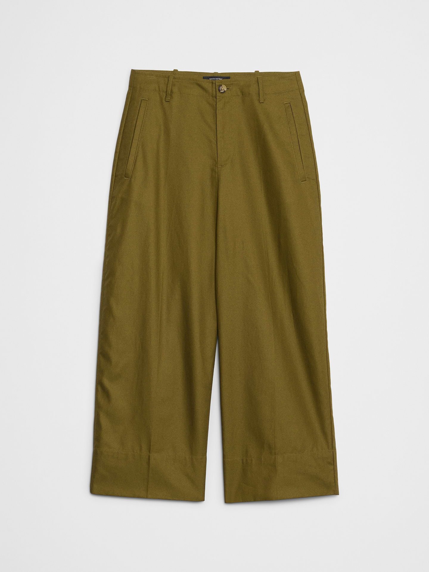 Image number 4 showing, Wide-Leg High-Rise Cropped Pant