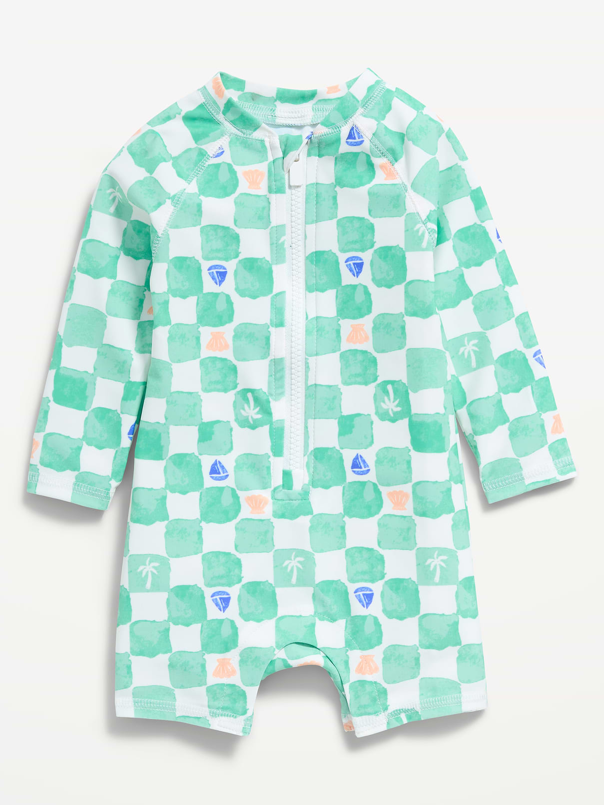 L'image numéro 1 présente Cache-couche maillot de bain anti-UV à motif pour bébé