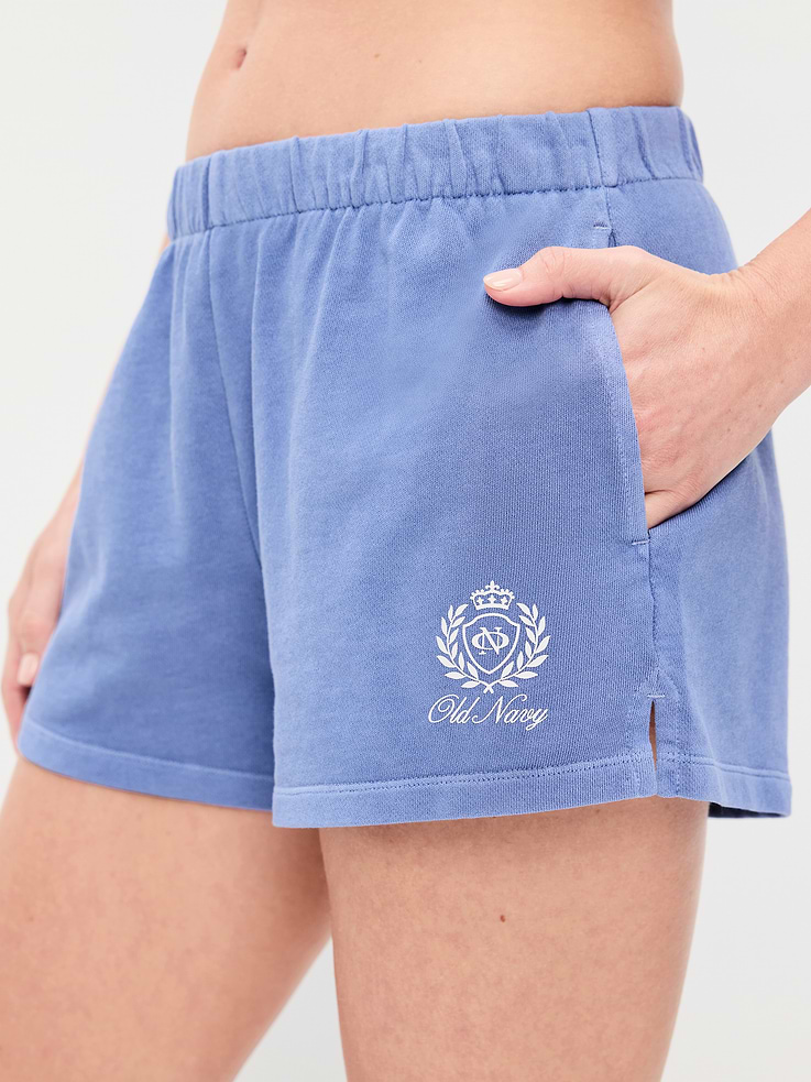 Image number 4 showing, High-Waisted Loose Logo Shorts -- 3-inch inseam