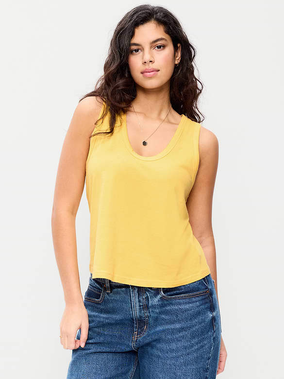 Camisole décontractée à encolure dégagée