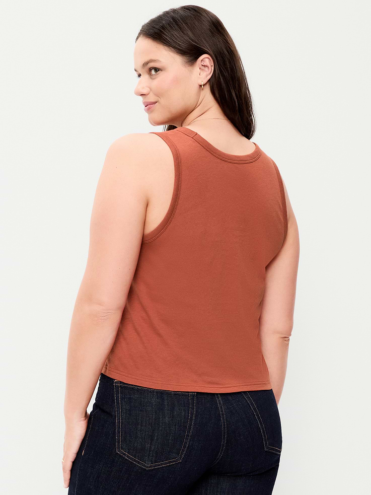 Image number 6 showing, Relaxed Scoop-Neck Tank Top