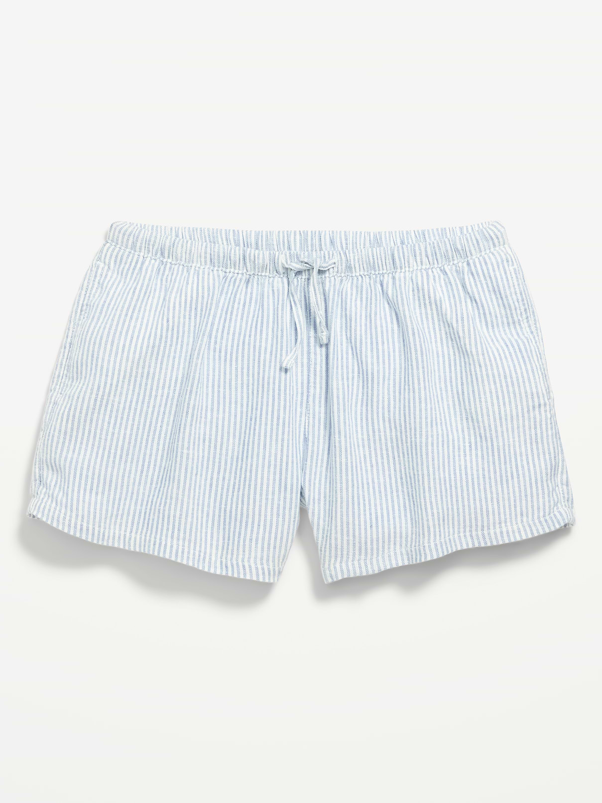 L'image numéro 4 présente Short en mélange de lin à motif pour fille