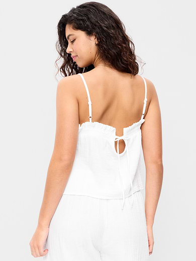 Image number 5 showing, Crinkle Gauze Tank Top