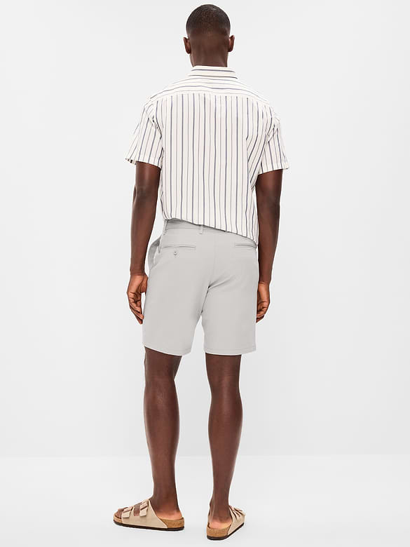 Slim Built-In Flex Rotation Chino Shorts -- 8-inch inseam