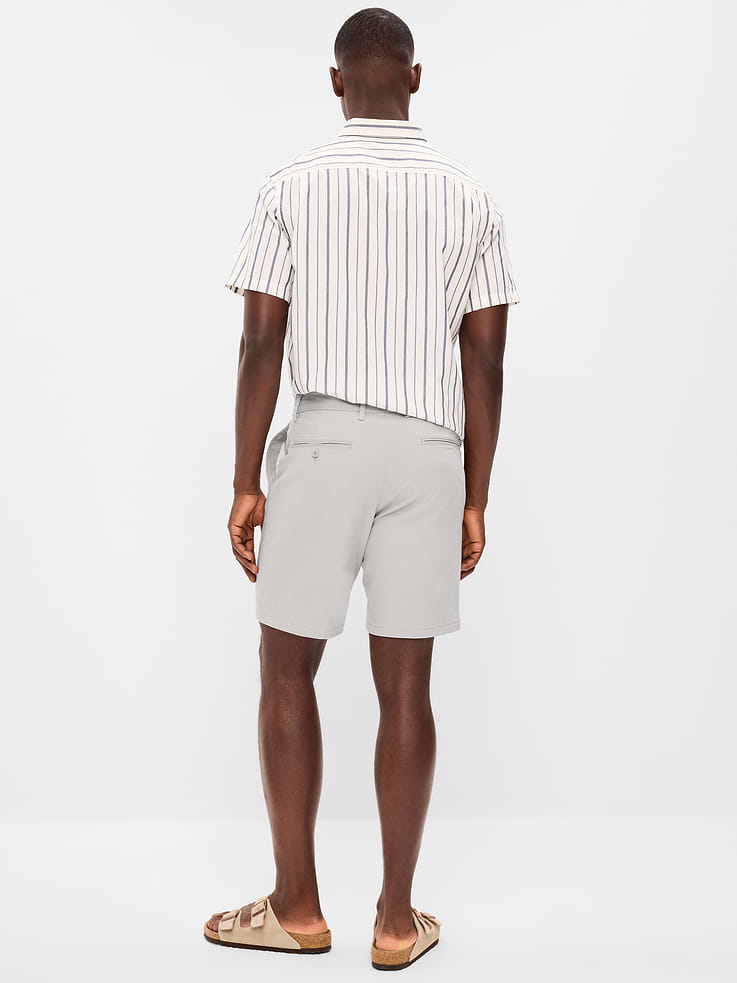 Image number 3 showing, Slim Built-In Flex Rotation Chino Shorts -- 8-inch inseam